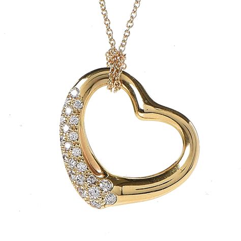 tiffany open heart necklace replica|tiffany open heart elsa peretti.